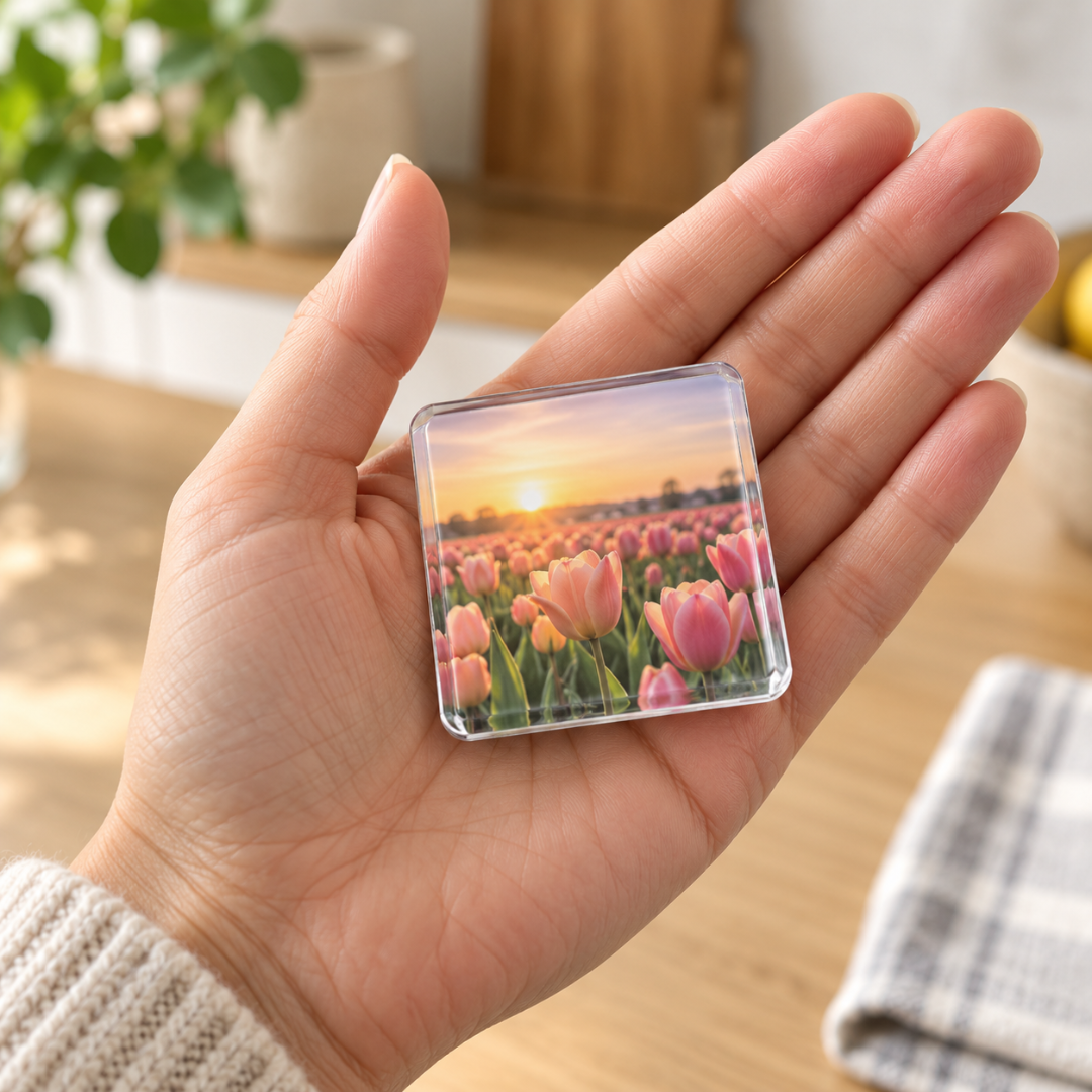 Blijvertje™ – Fotomagneten van helder acryl, zelfklevend zonder lijm