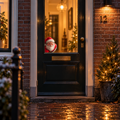 Gluurkerstman™ – Kijkt naar binnen én naar buiten
