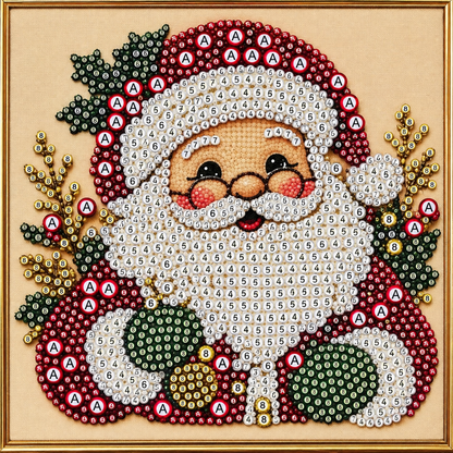 ParelRelief – Kerst Diamond Painting met 3D-parels op print