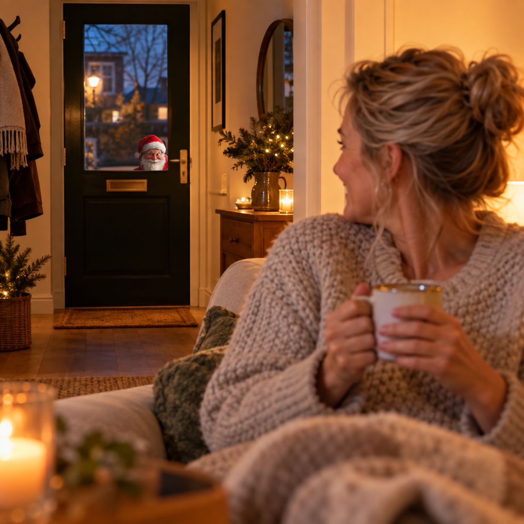 Gluurkerstman™ – Kijkt naar binnen én naar buiten