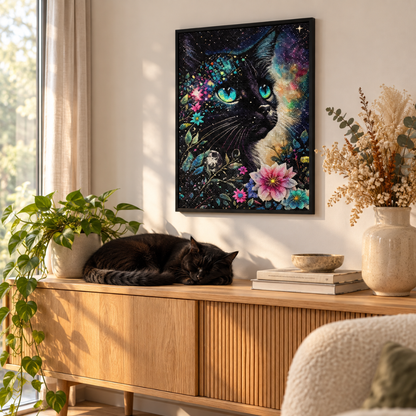 Nachtkat™ – Diamond painting die je helemaal beplakt